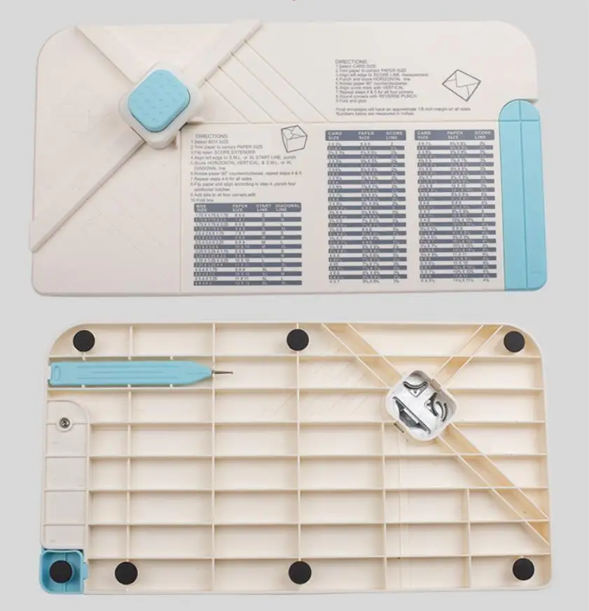 Multi-Purpose Scoring Board Envelope Maker 3-Way Corner Rounder Border  Scrapbooking For DIY Handmade Craft Supplies Paper Cutter