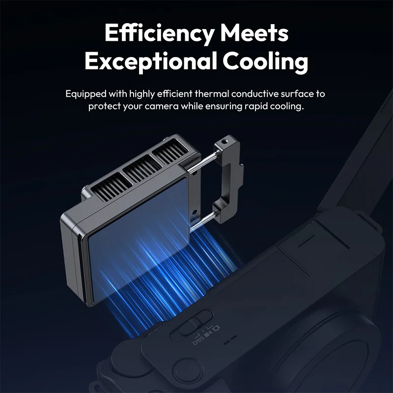 Camera Cooler Ulanzi CU01 Thermostatic Semiconductor Camera Cooler for Sony ZV-1 FX30 A7S3 Canon SX70 Nikon Z30 LUMIX FUJIFILM