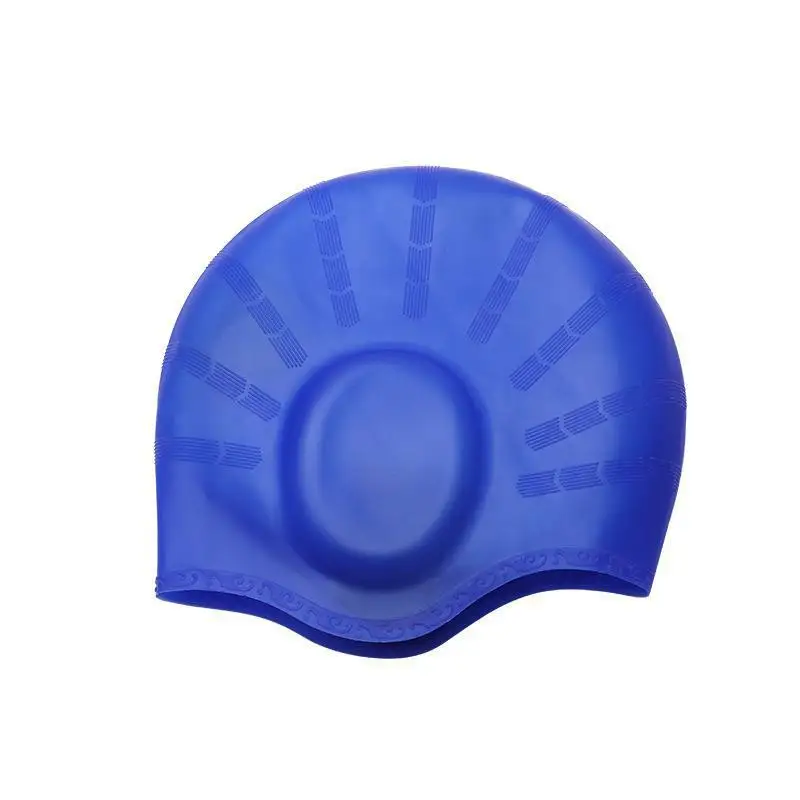 Waterproof Ear Protector Cap With No Wut Head Silicone High Quality Swimming Caps Children and Adults High Elasticity Diving Hat 4