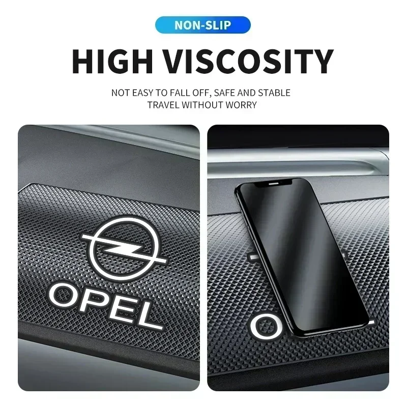 Car Dashboard Non Slip Phone Mats Anti-slip Silicone Pad For Opel insignia Astra H G J Antara vectra Vivaro corsa c d zafira b