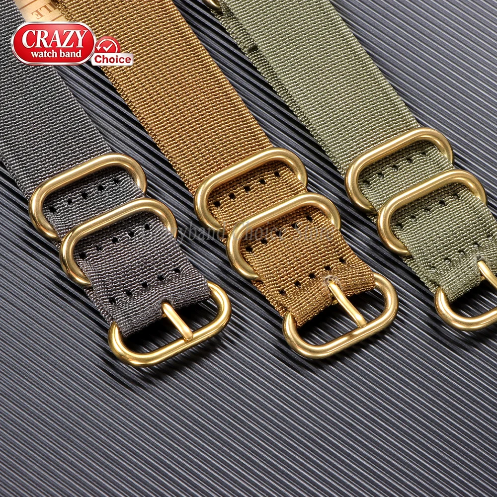 High Density Nylon Woven Canvas Sport Wristband - Durable & Resistant Watch Strap