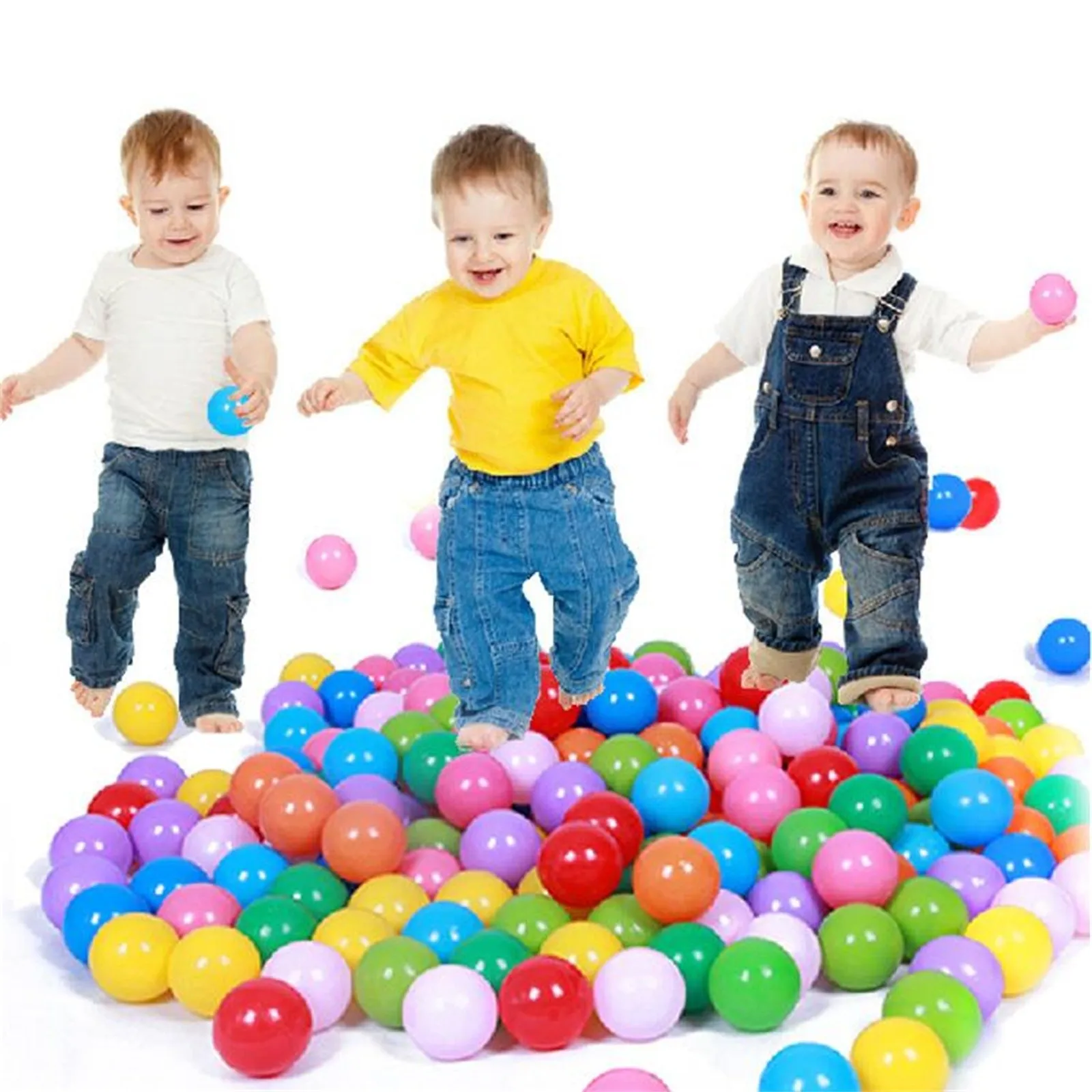 Outdoor Sport Ball Eco-Friendly Water Pool Ocean Wave Ball 50/100pcs 5.5cm Stress Air Ball Funny Toys for Children Kid Ballenbak 6