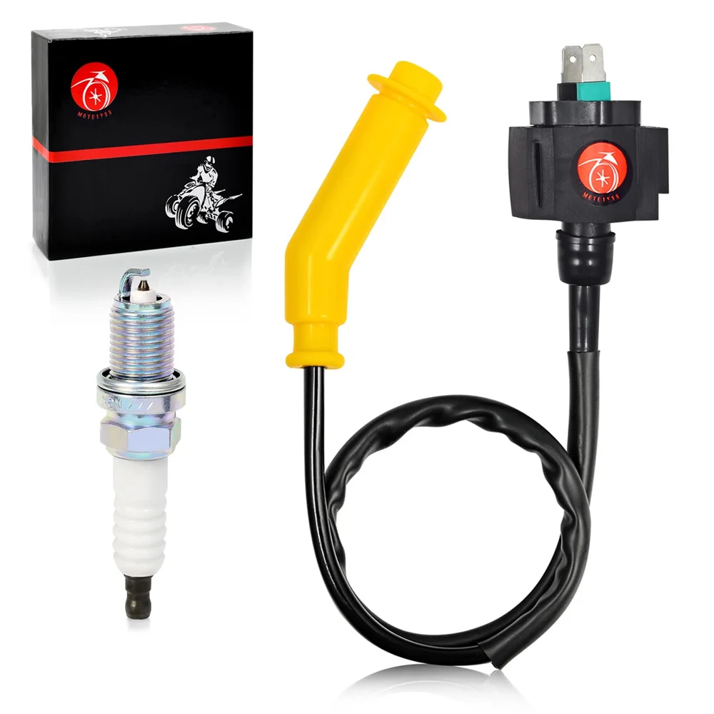 Ignition Coil Spark Plug and Cap for Honda Foreman Rubicon 500 TRX500 FA/FPA/FPA 4x4 2005-2013 OEM 30510-HR3-A21 30700-MBN-671