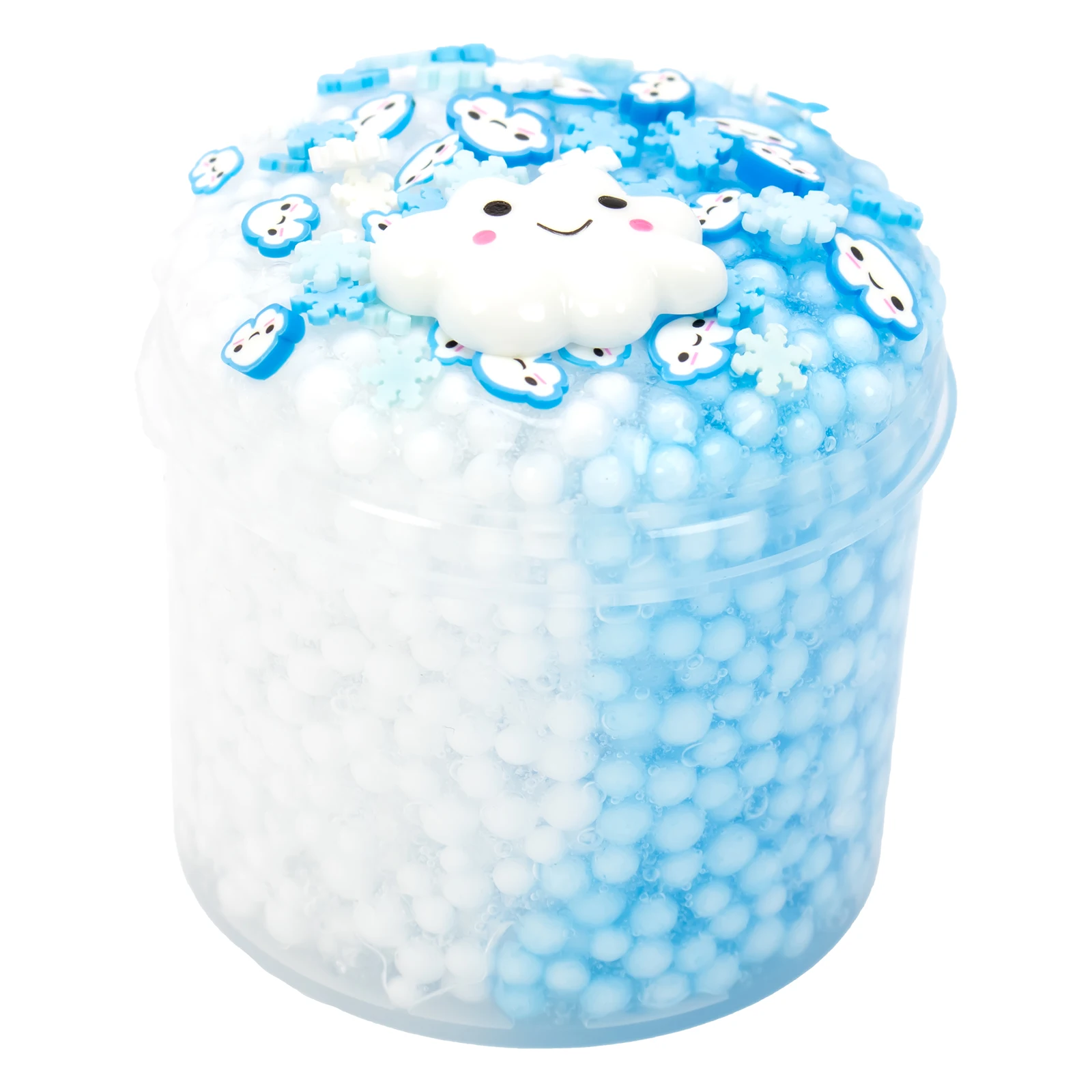 Paquete de 1/2 kit de limo de nube de fresa, bola de espuma crujiente