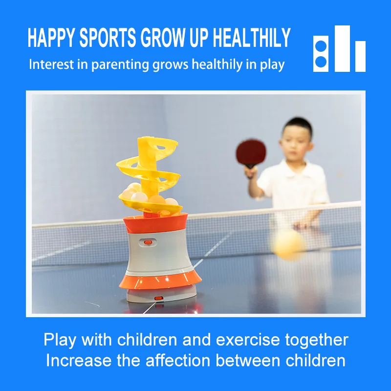 Description Picture 5 of item16 Balls High Quality Portable Table Tennis Ball Pitcher Dual Power Remote Ping Pong Ball Robot Pitching Machine For Trainers