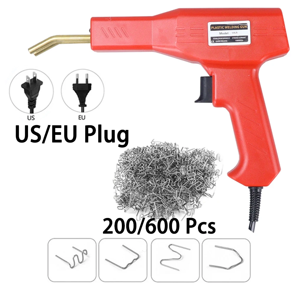 Plastic Welding Machine 200/600 Staples Kit plastic welder EU/US Plug