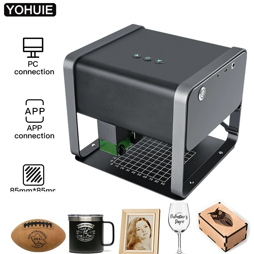 5500mw Laser Engraver Diy Laser Engraving Machine Fast Mini Logo Mark Printer Cutter Wood Plastic Stainless steel With Bluetooth
