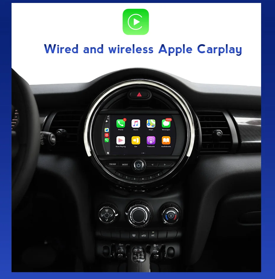 Wireless Apple CarPlay Android Auto For BMW MINI Countryman/Clubman/Cabrio/Cooper Works R50 R52 R53 R54 R56 R60 R61 F54 F57 android car video player