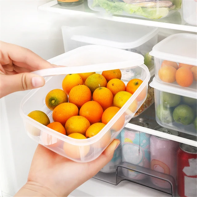 RéFrigéRateur Alimentaire BoîTe de Rangement Transparente avec de