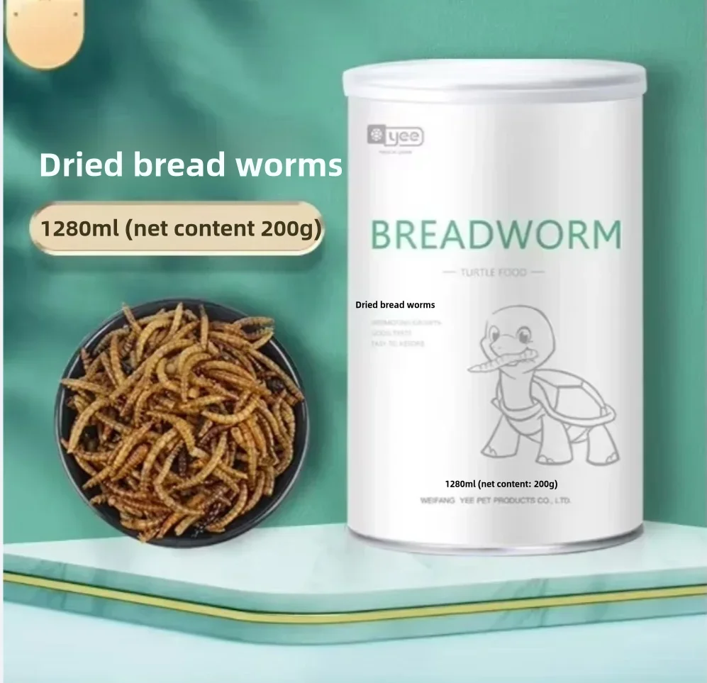 Premium Reptile and Small Pet Food Mix - Dried Fish, Shrimp, and Worms