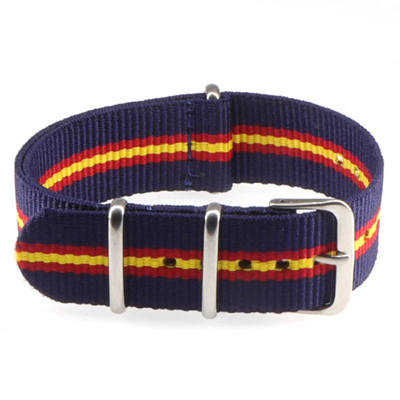 Nylon Army Sports Black Watch Strap with Belt Buckle