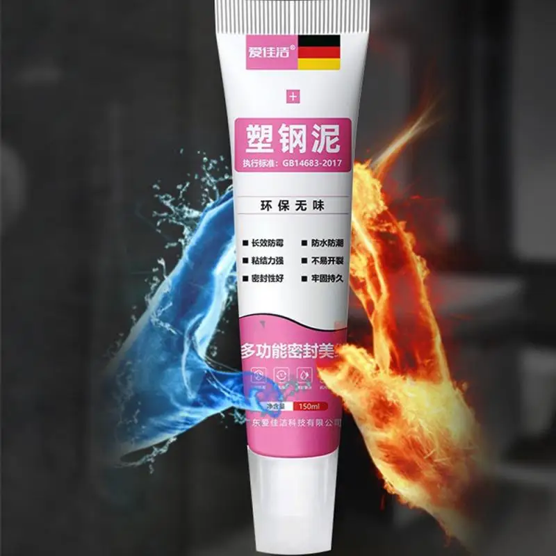 Glass Glue 100ml Whitering Mouldproof Reusable Waterproof Home Bathroom Accessory Tile Porcelain Gap Repair Agent Multipurpose