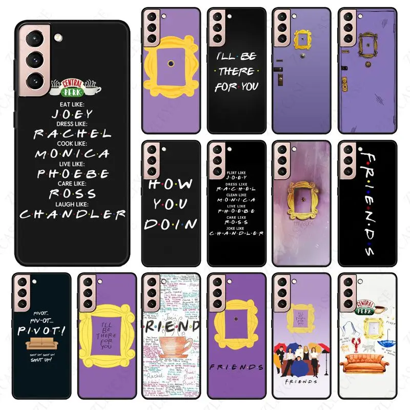 Perk Coffee Friends Tv Show How You Doin Door Per Samsung Galaxy S21Plus S23 S20Fe S20Ultra S21Fe S22Plus S10Plus S23Ultra Custodie