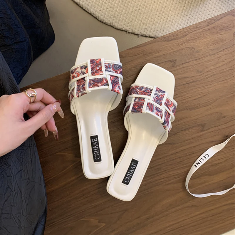 ZOOKERLIN 2024 New Bling Women Slippers Fashion Pointed Shallow Slip On Ladies Elegant Slingback Shoes High Heels Pumps Sandals