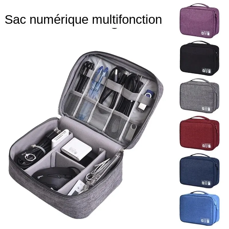 Cable Organizer Phone Cord Protector Cable Management Organizer Digital Product Storage Bag Cord Hider