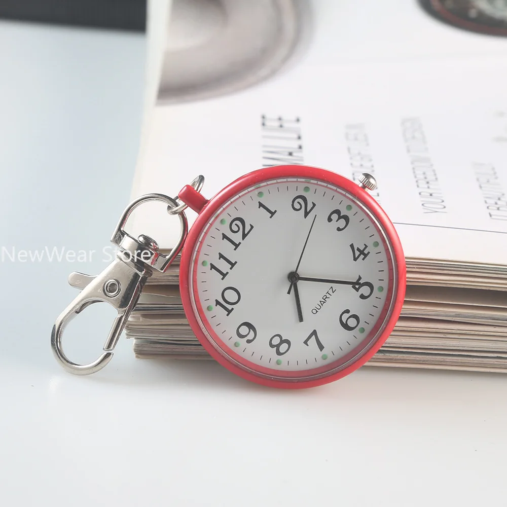 Pocket Watch For Unisex Women Mens Nurse Doctor Quartz Minimalist Key Buckle Pendant