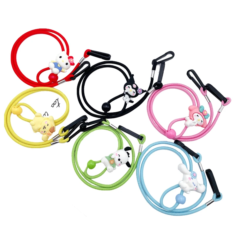 

Sanrio Kawaii Anime Hello Kitty sling Cute Cartoon Cinnamoroll Hanging neck anti loss eyeglass chain Mask hanging rope toy