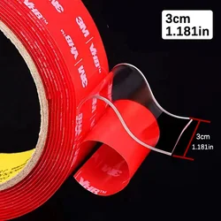 3M High - Strength Transparent Double - Sided Adhesive Tape (30mm - 3m1.181in - 118in)
