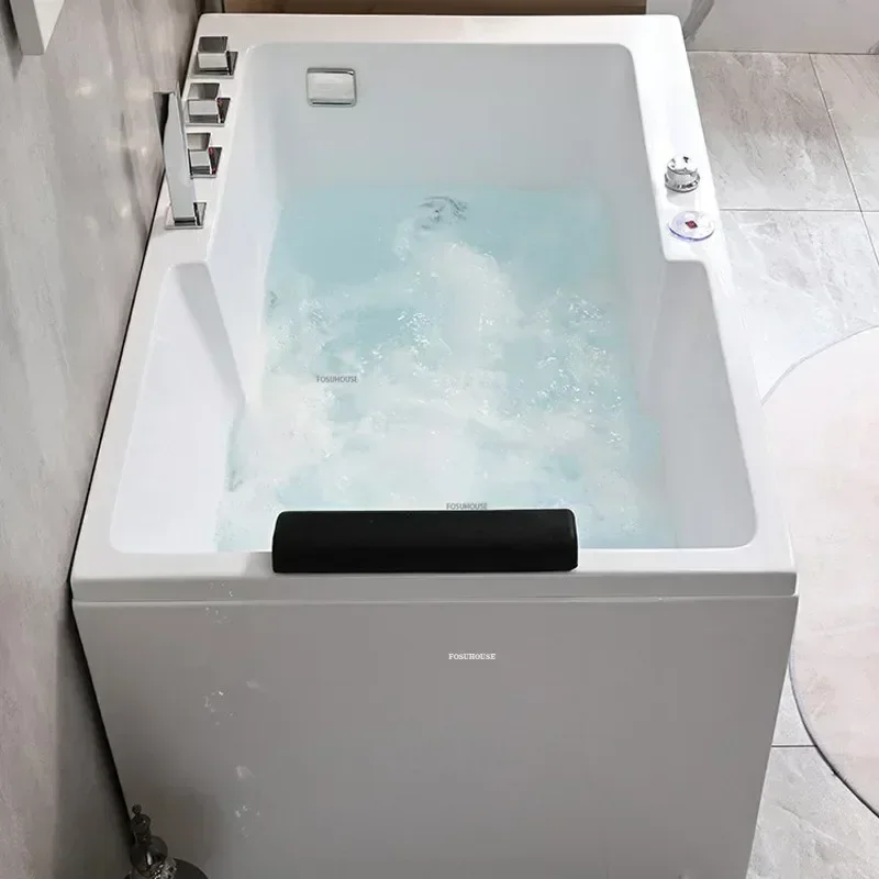 Constant Temperature Design Surfing Massage Bathtub Modern Household Bathtub Small Apartment Big Space Acrylic Soak In Jacuzzi
