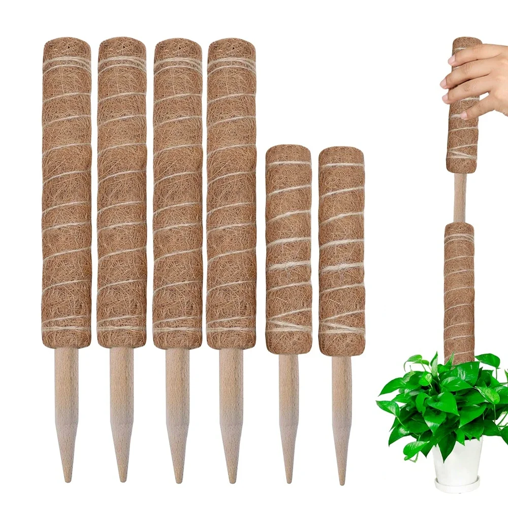 1PC 30/40/50cm Moss Pole for Indoor Climbing Plants Creepers Grow Upwards Plant Support Garden Ties