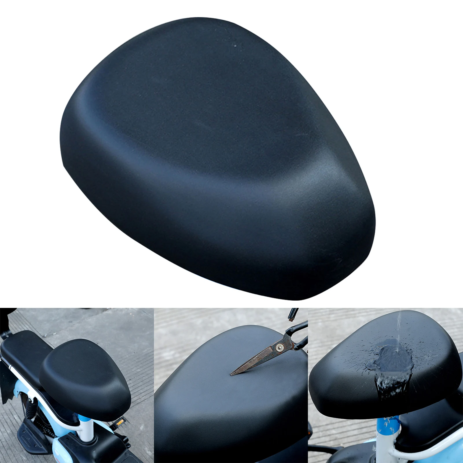 Polyester-Ebike-Abdeckung, E-Bike-Abdeckung, wasserabweisend, 180 g/Set, 25 x 20 cm, Schwarz, einfach zu installierende E-Bike-Abdeckung – Detail 4