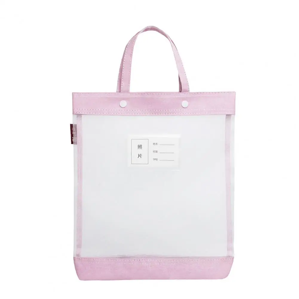 

Устойчивый к деформациям органайзер для файлов портативный прозрачный органайзер для хранения документов с ручкой с большой несущей способностью для файлов