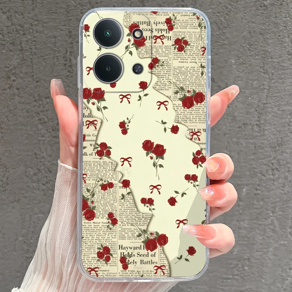 Cartoon Penguin Pig Shockproof Transparent Phone Shell Bumper