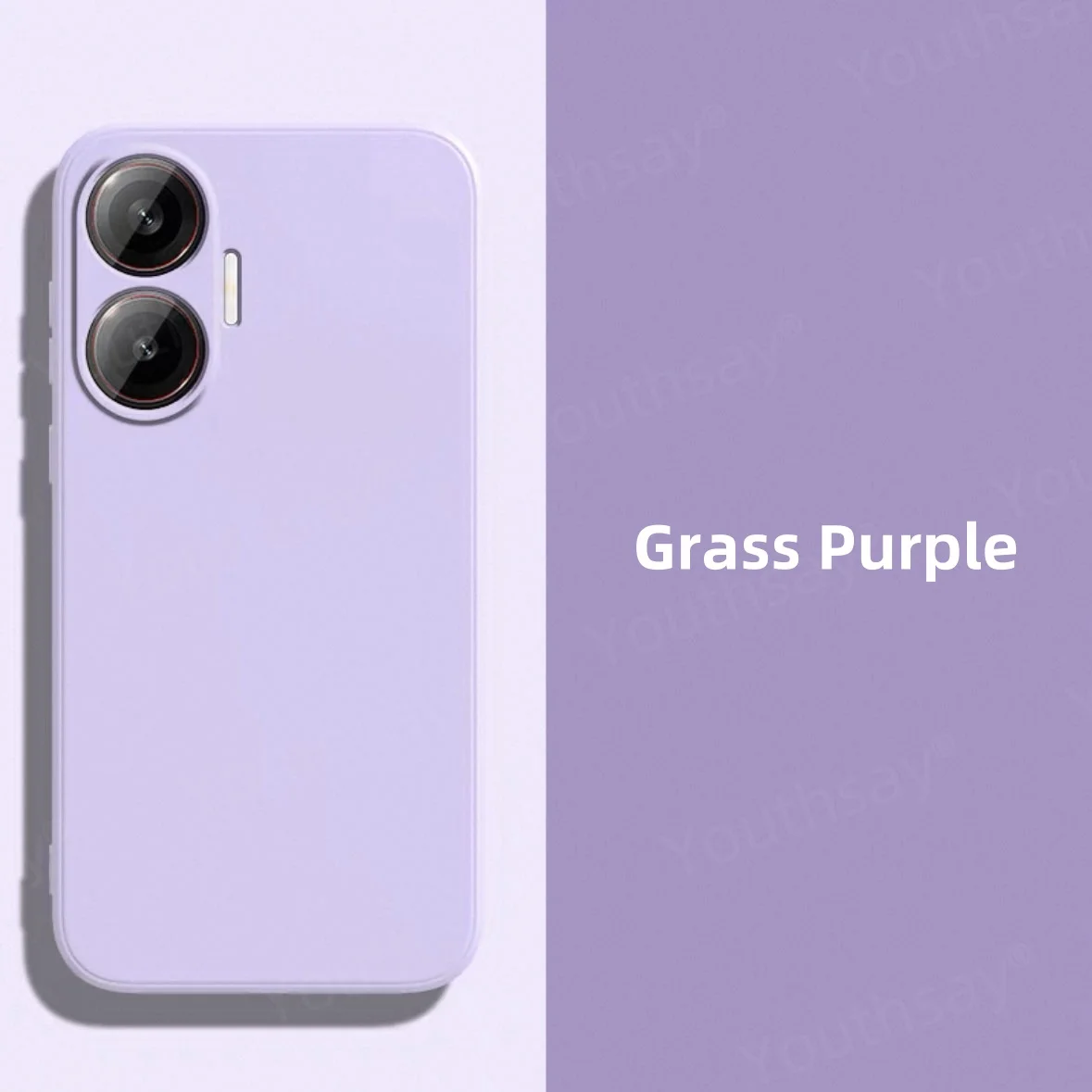 Soft Liquid Silicone TPU Phone Case with Camera Protector and Bumper Design