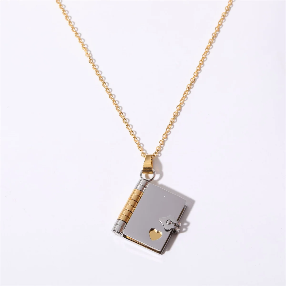 Collar De Labon De Acero Inoxidable Para Mujer, Cadena Larga De