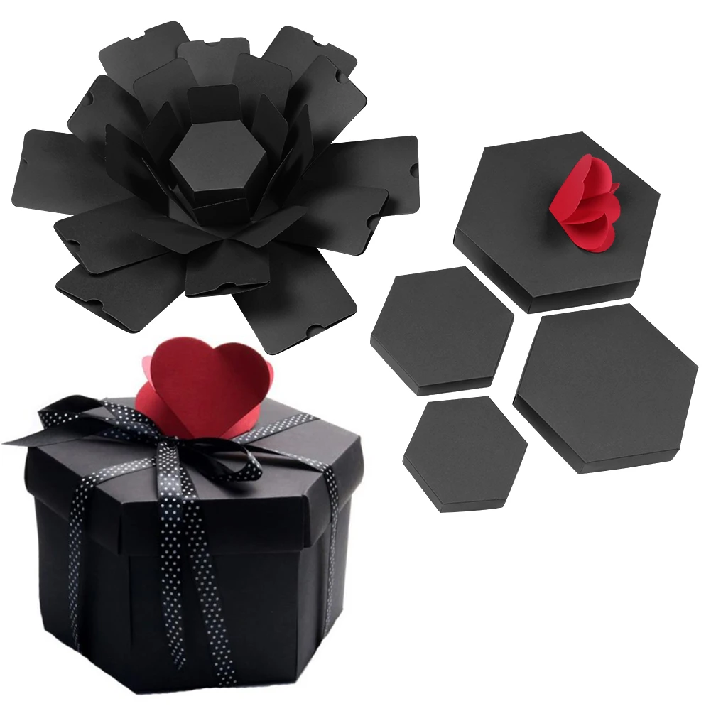 Caja de regalo para pareja, álbum de fotos con memoria de amor, regalo para aniversario, Día de San Valentín, regalo de Navidad|Envoltorios y bolsas de regalo| AliExpress