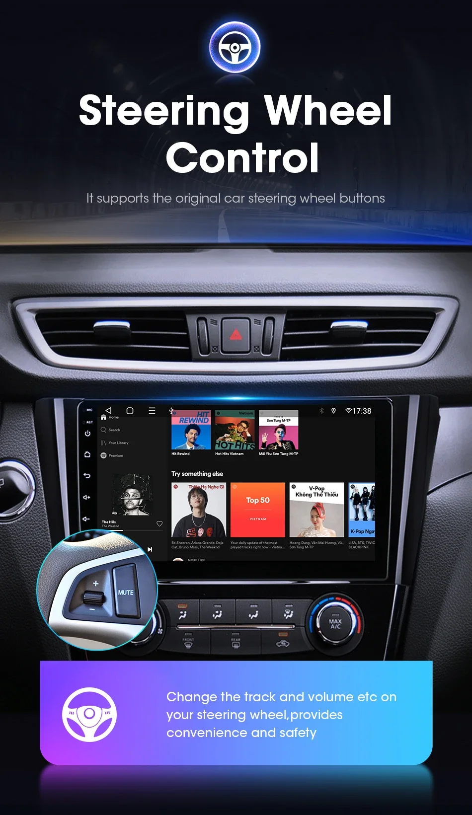 Srnubi 2 Din Auto Radio Android Für Nissan X-Trail 3 T32 Qashqai J11 2 2013-2017 drahtlose CarPlay Android Auto Auto Multimedia GPS – Detail 12