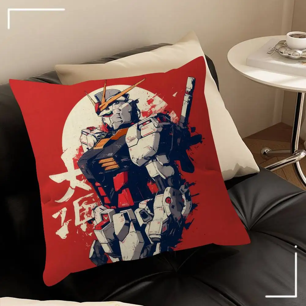 Anime cool g-g-GUNDAM klassisches Kissenbezug-Design im Ahorn-Design, Happy Autumn Harvest Dekor, Feiertagsdekoration, Kissenbezug – Detail 7