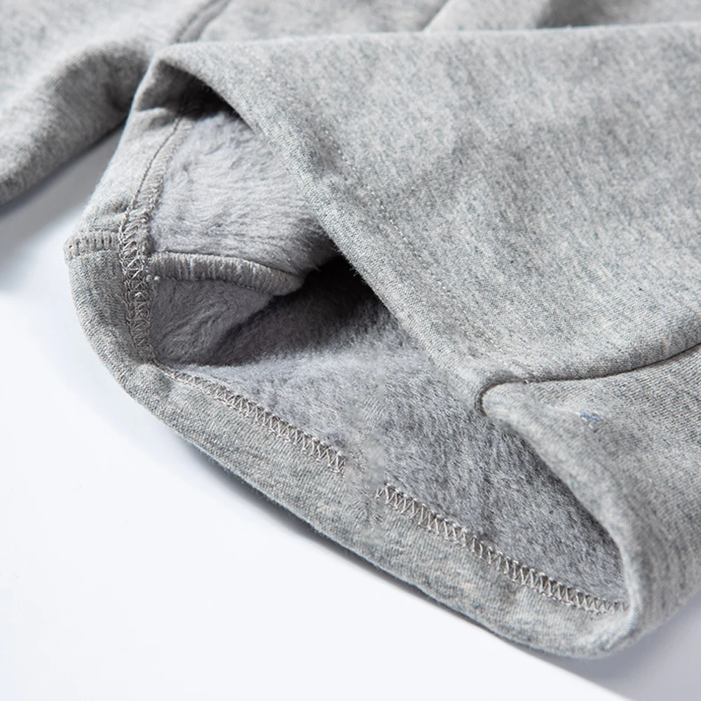 Men Winter Warm Fleece Long Leg Boxer Briefs Solid Cotton Longer Underwear Length Trunk Shorts Knickers Panties Underpants A50