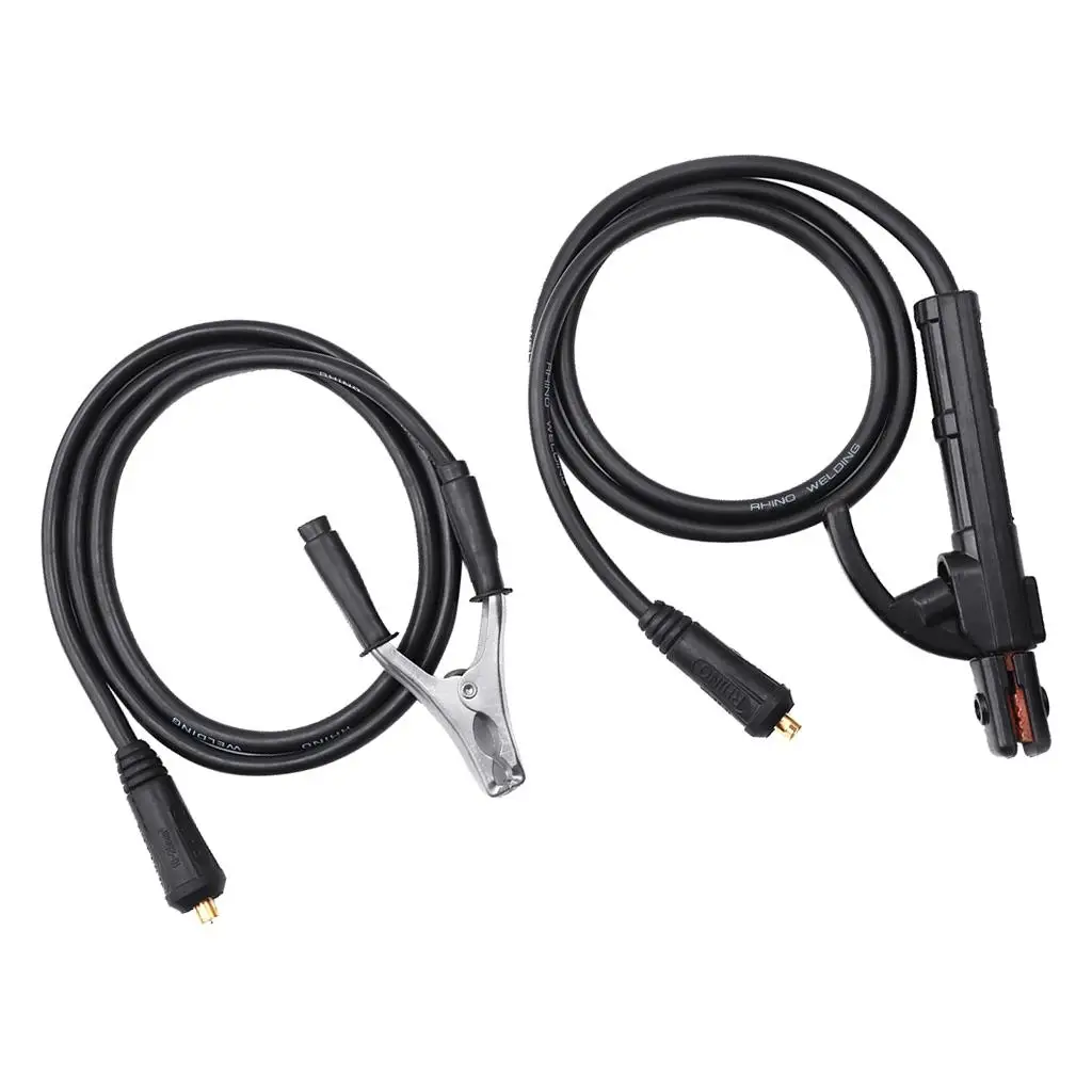 300A Ground Welding Clamp Black+sliver 59.06inch Copper + ABS Handle with special insulation heat 3