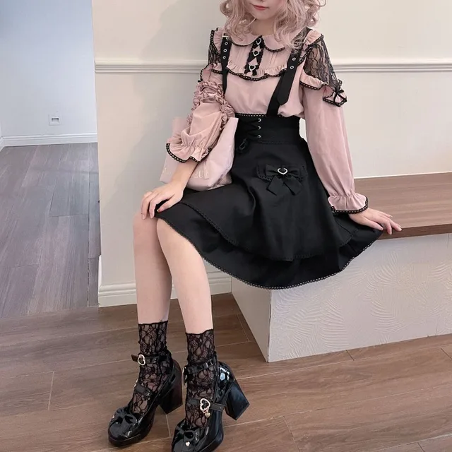 TRALALA 希少　ドッドチュニック　黒　Y2K TRALALA 希少 ドッドチュニック 黒 Y2K il25-b07-01.jpg