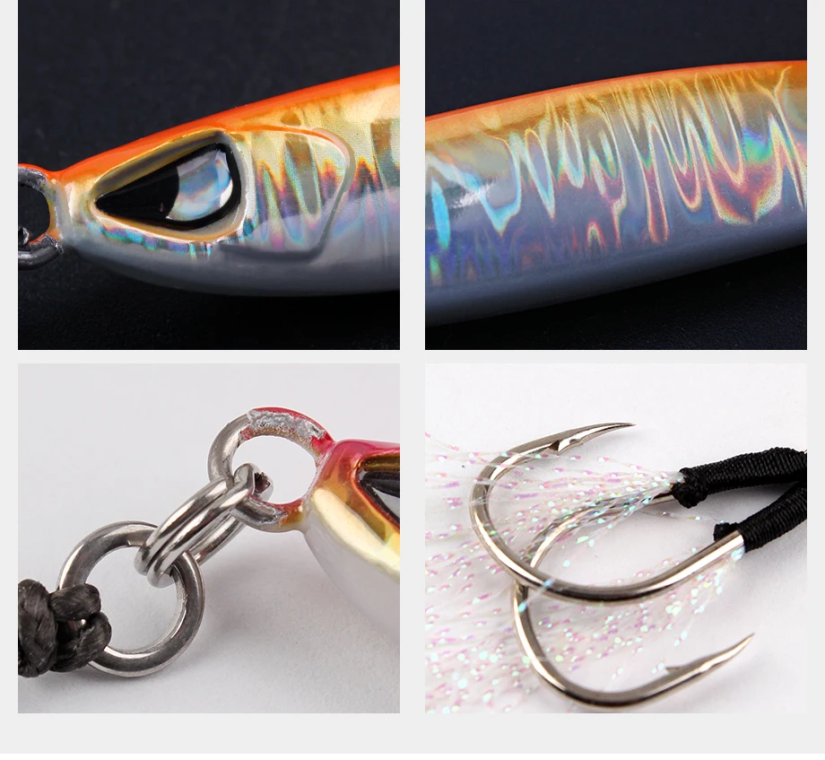 Description Picture 6 of itemSF12 Seafox Fishing Goods 2023 Artificial Baits Sea Fishing Lures Metal Jig 40G 60G 80G 100G Fishing Tackle For Fishing