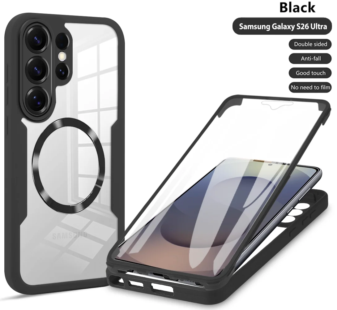 360° Fully Protected Double-Sided Magnetic Case with MagSafe Compatibility