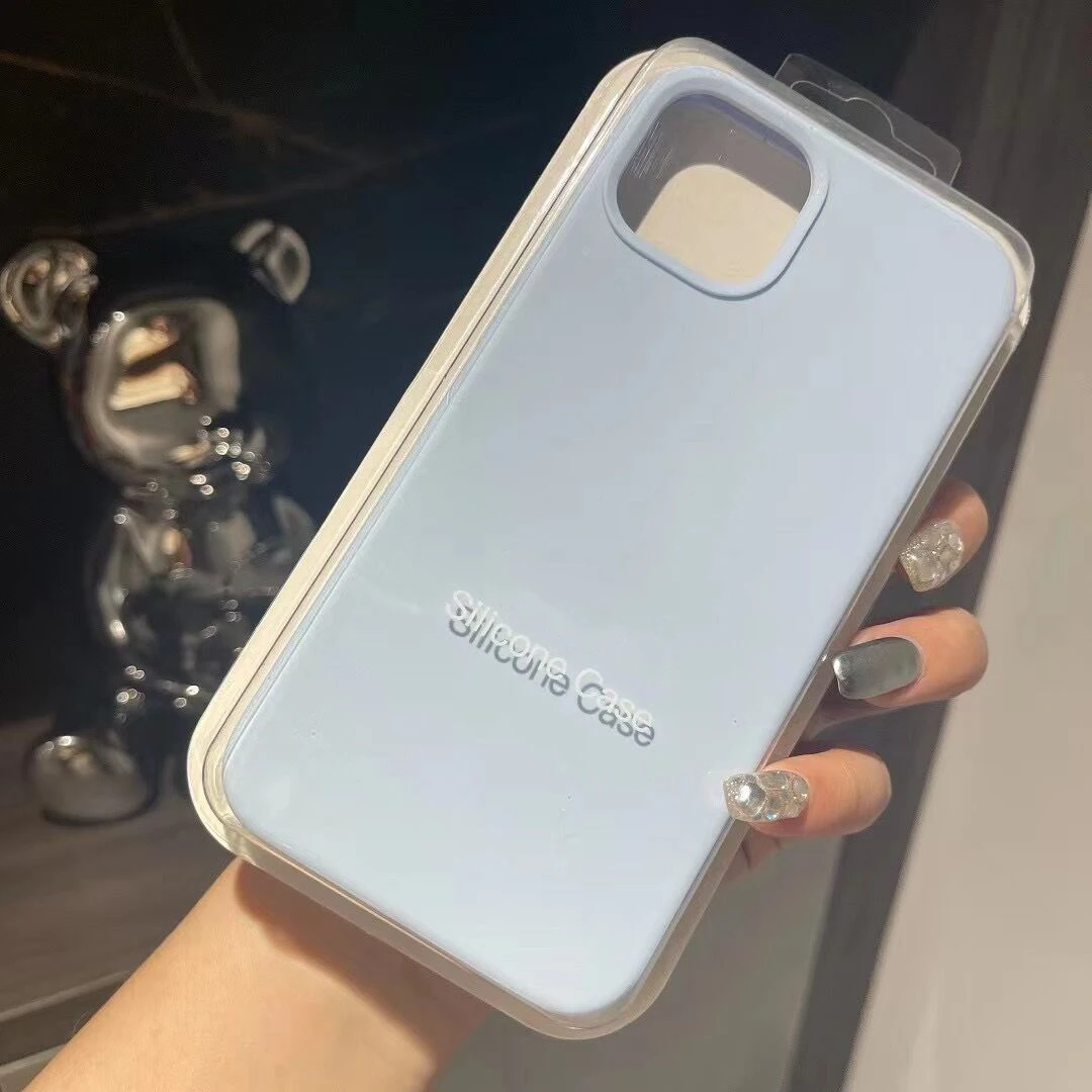Hochwertige Flüssigsilikon-Handyhülle für iPhone 16 15 14 12 Pro Max X XR XS für Apple iPhone 11 13 Pro Max 7 8 Plus Cover – Detail 8
