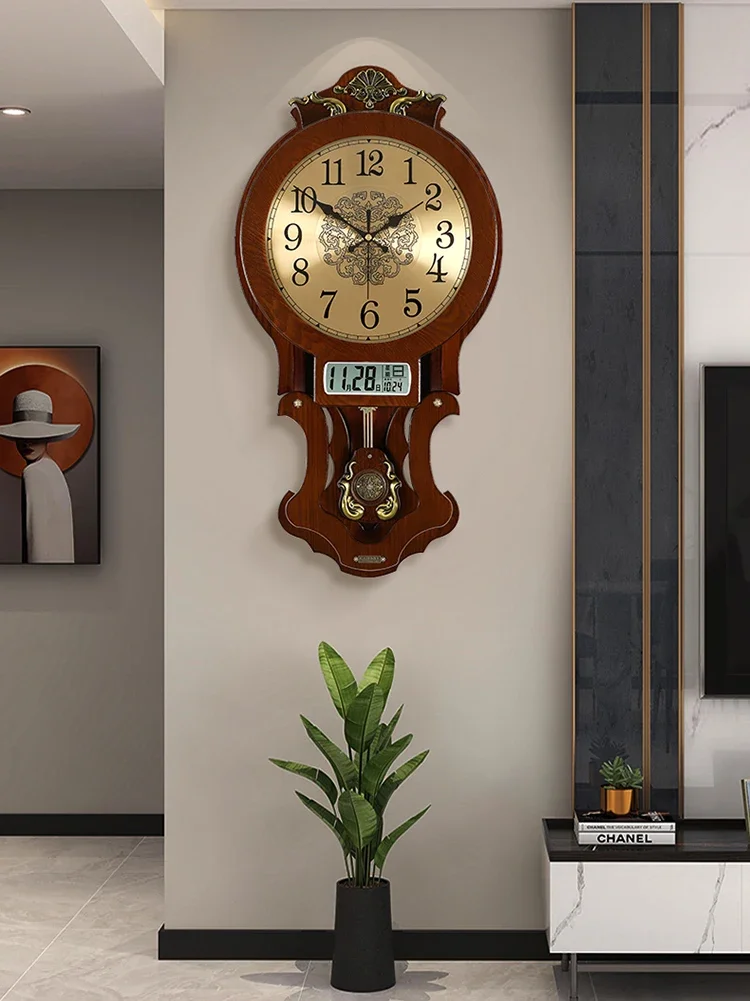 Antický vintage dřevěný zeď hodiny velký luxusní starý zdobené zeď hodiny kyvadlo dekorační žití pokoj horloge dekorace dr. house