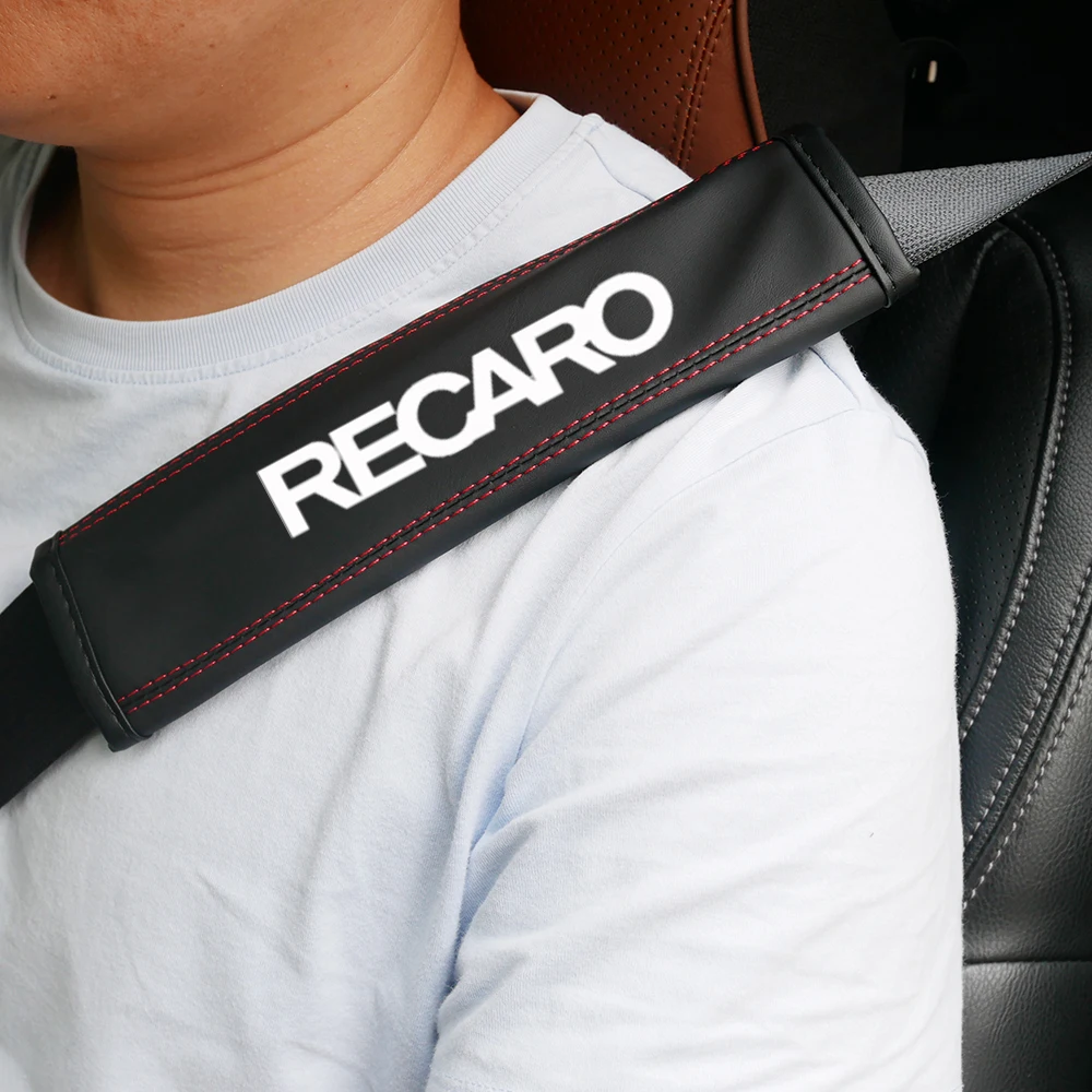 1 Pcs Leather Car Seat Belt Cover Protect Shoulders Car Decoration