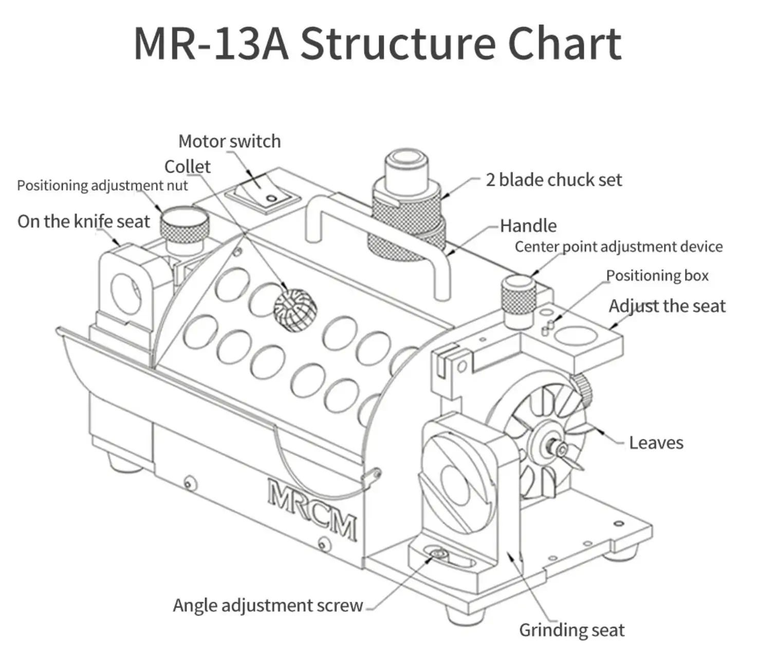 Affilatrice Per Punte Da Trapano Mr-13A Smerigliatrice Angolare Per Affilatura Raccoglie Smerigliatrice A Nastro Per Officina Di Fabbriche 110V 220V