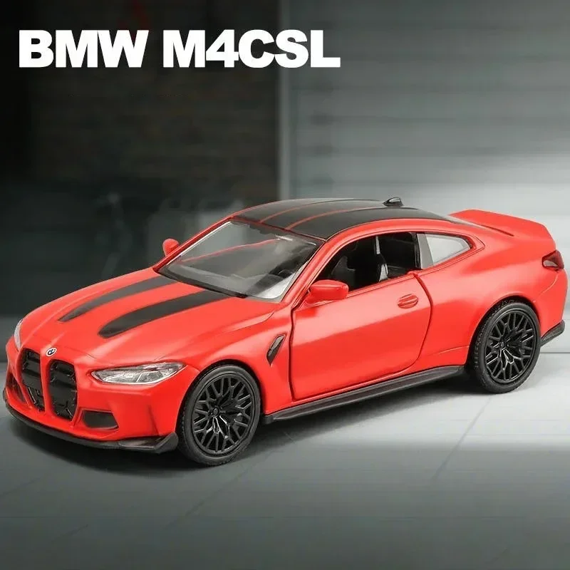 1:36 BMW M4 CSL M4 Alloy Car Diecasts & Toy Vehicles Car Model Miniature Scale Model Car Toys 4