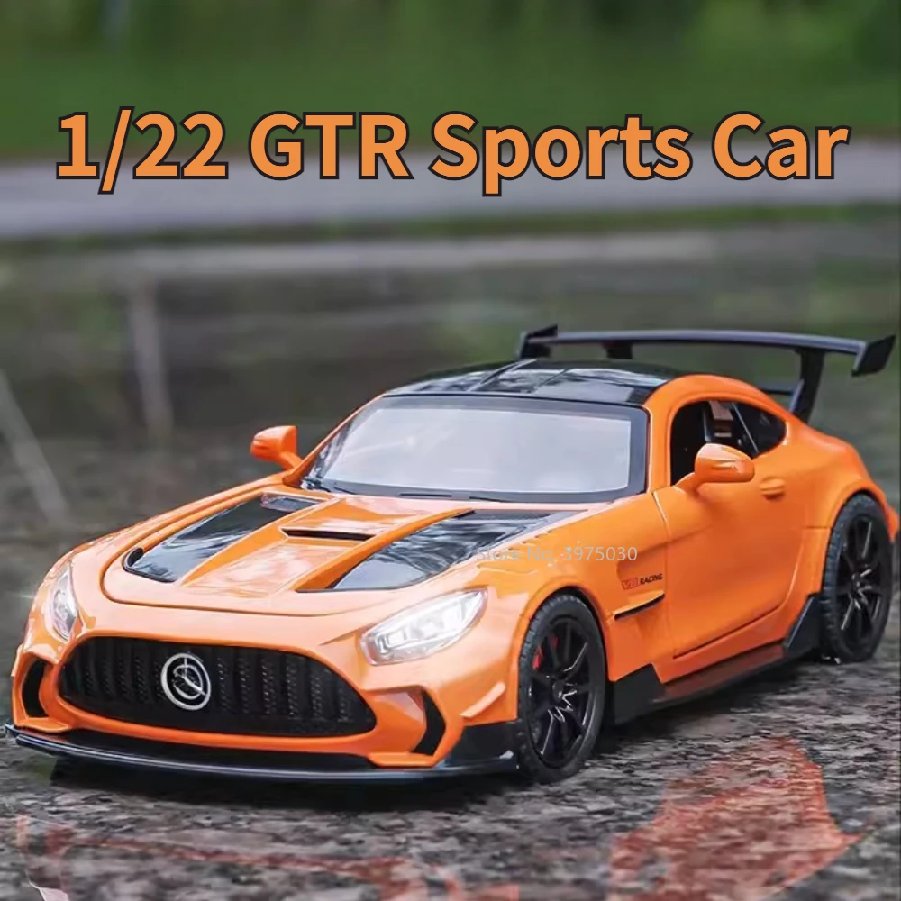 

Модель спортивного автомобиля GTR из сплава, модель игрушки из металлического сплава, модель имитации под давлением, изысканное качество изготовления, коллекционные украшения, подарки для мальчиков, 1/22