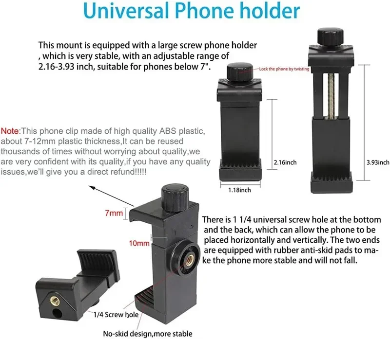 2 in 1 Mobile Phone Chest Strap Harness Stand Head Strap Holder Kit for IPhone GoPro POV Vlog Selfie Stick Tripod Bracket Mount