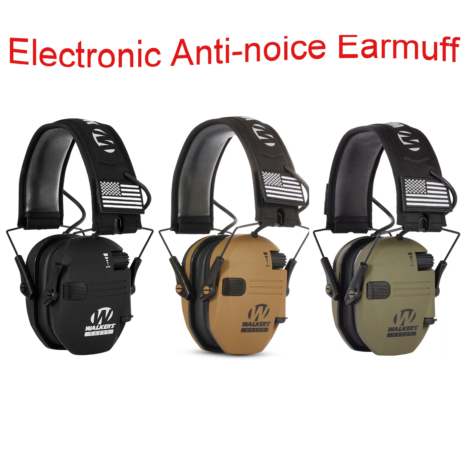 Electronic Shooting Hearing Protection Sound Amplification Earmuffs