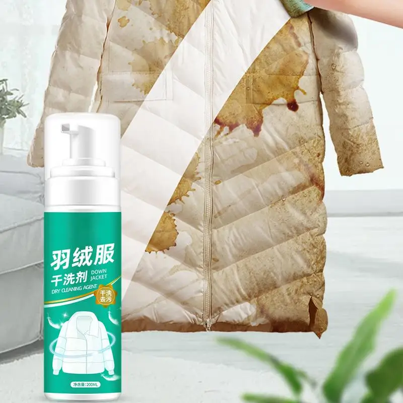 Dry Cleaning Fluid For Clothing Powerful Down Jacket Wash Detergent 200ml Gentle Down Wear Detergent Clothes Wash For