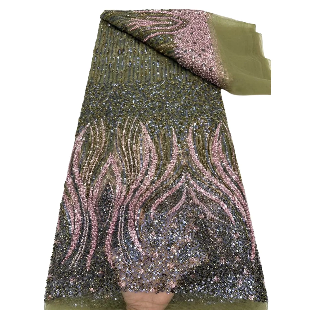 

Африканские блестки, сетчатые жемчужины, кружевная ткань, френч тяжелый бисер, тюль, кружевная ткань для свадебного платья