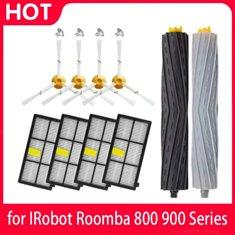 Main Side Brush and HEPA Filter Mop Rag for Robotic Vacuum Cleaners