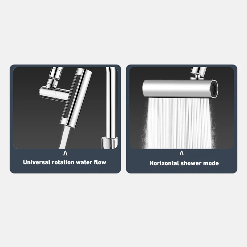 Three Level Waterfall Universal Faucet Extension Device Vegetable Washing Splash Proof Device Rotatable Convenient Bathing 6