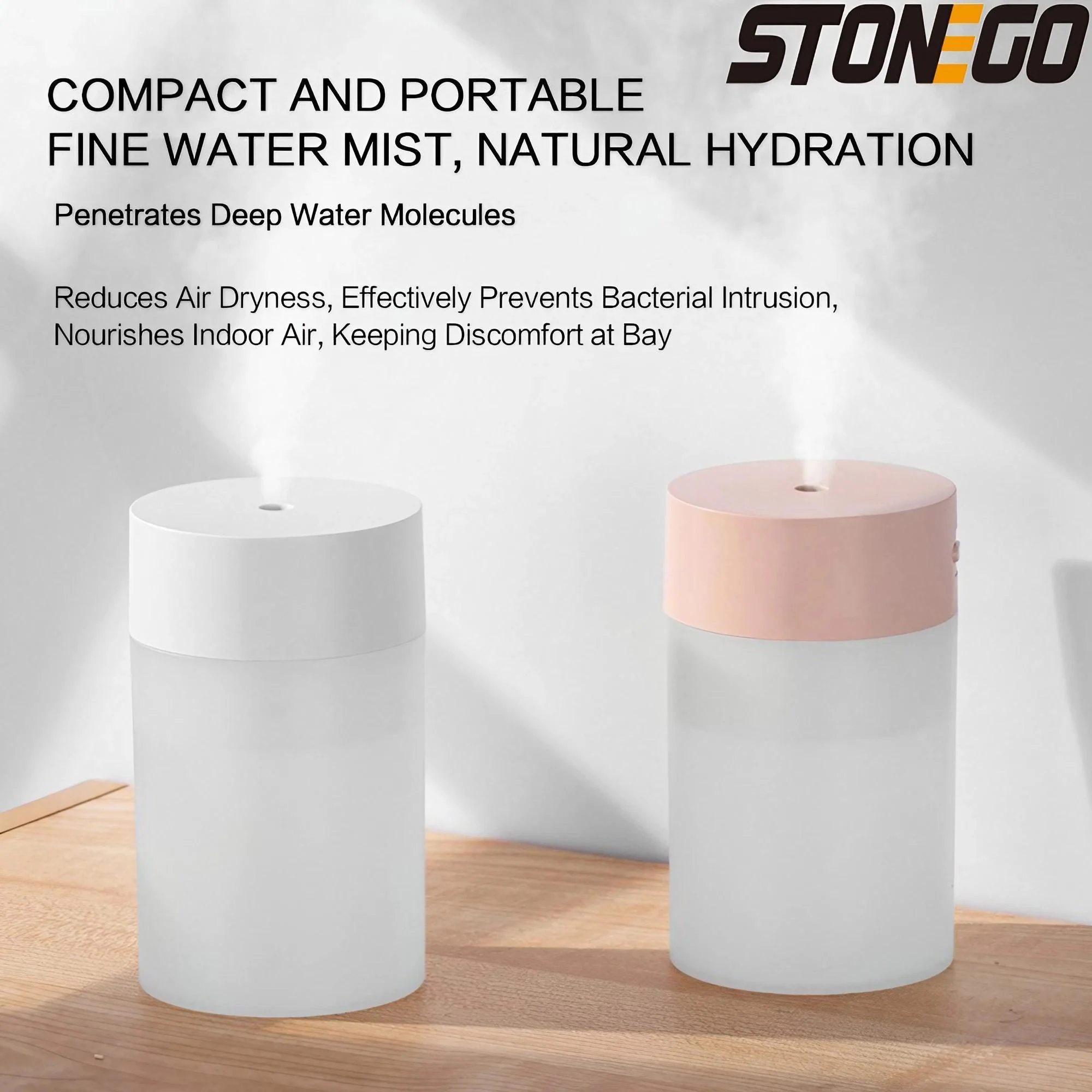 휴대용 USB 차량용 가습기 조절 가능한 미스트 분무기 소형 공기청정기 가정 및 사무실 필수품